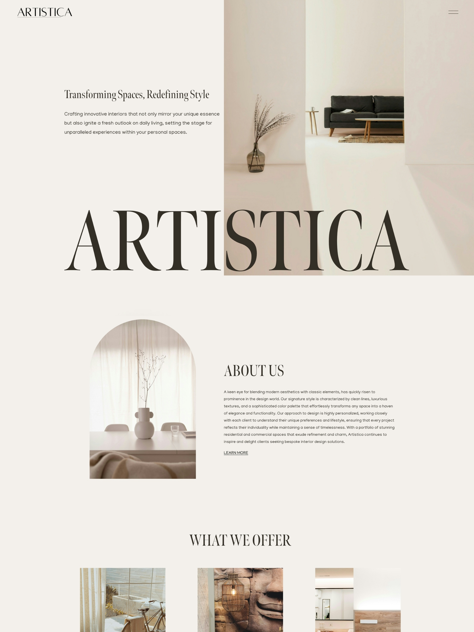 Artistica - Home Screenshot