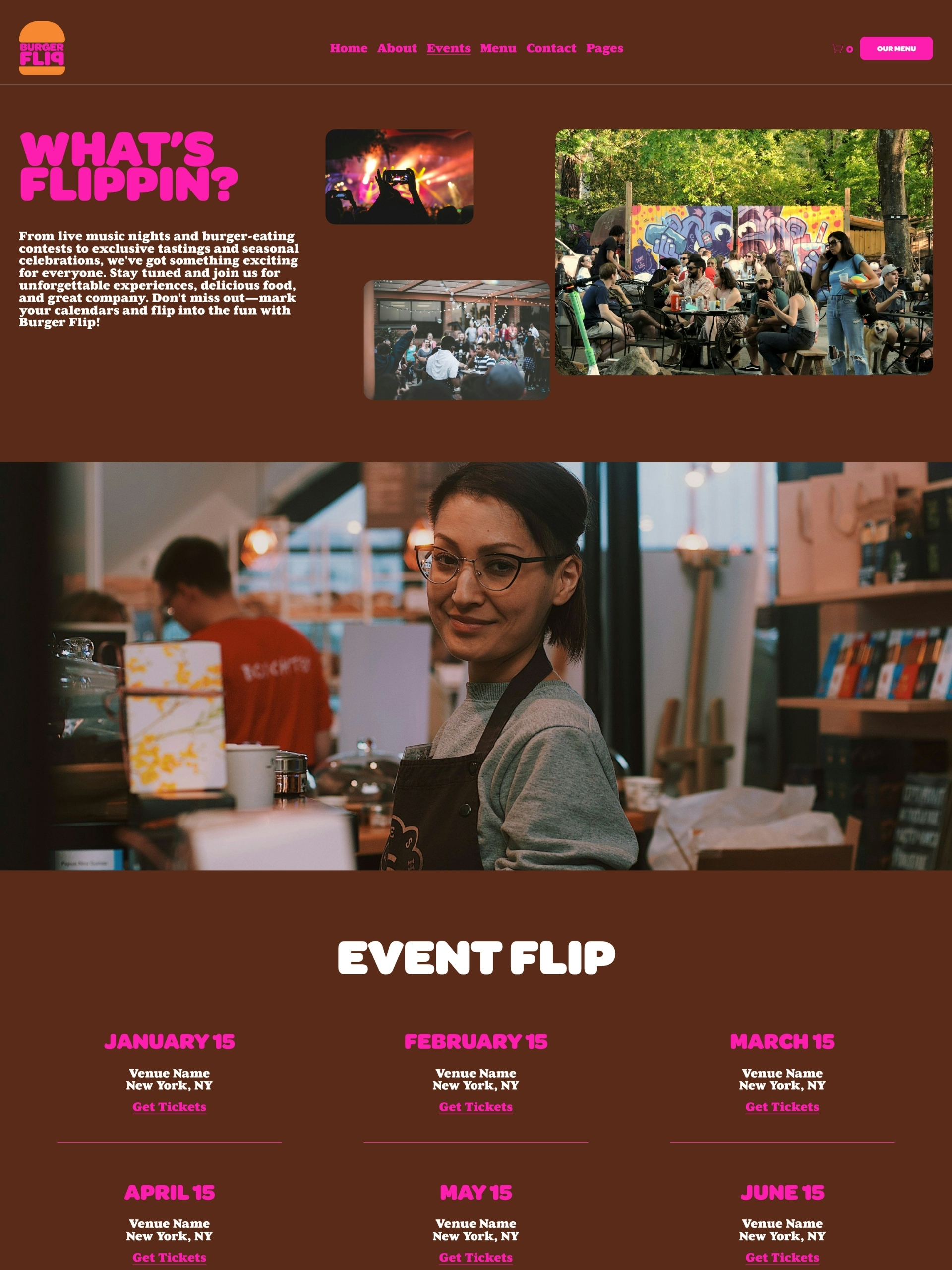 Burger Flip - Events Screenshot