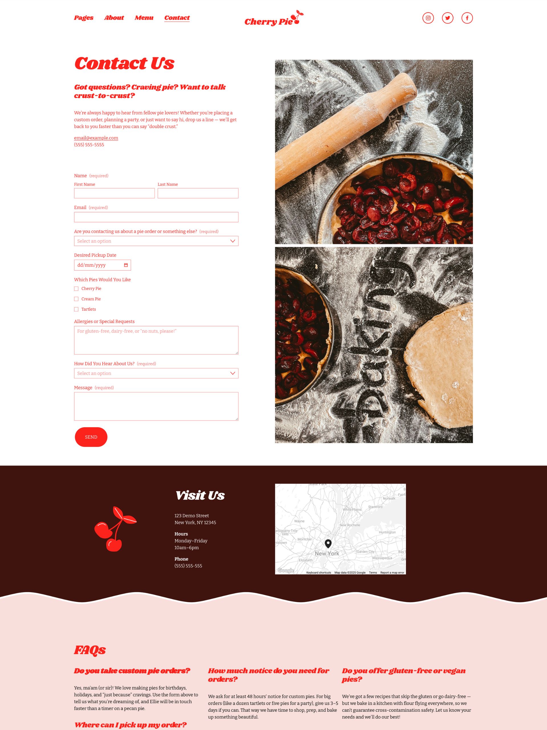 Cherry Pie - Contact Screenshot