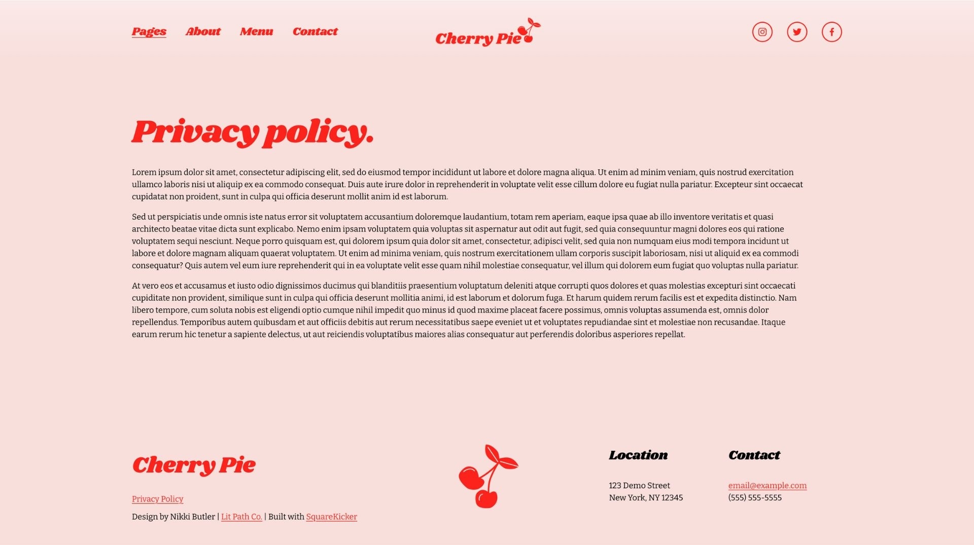 Cherry Pie - Privacy Screenshot