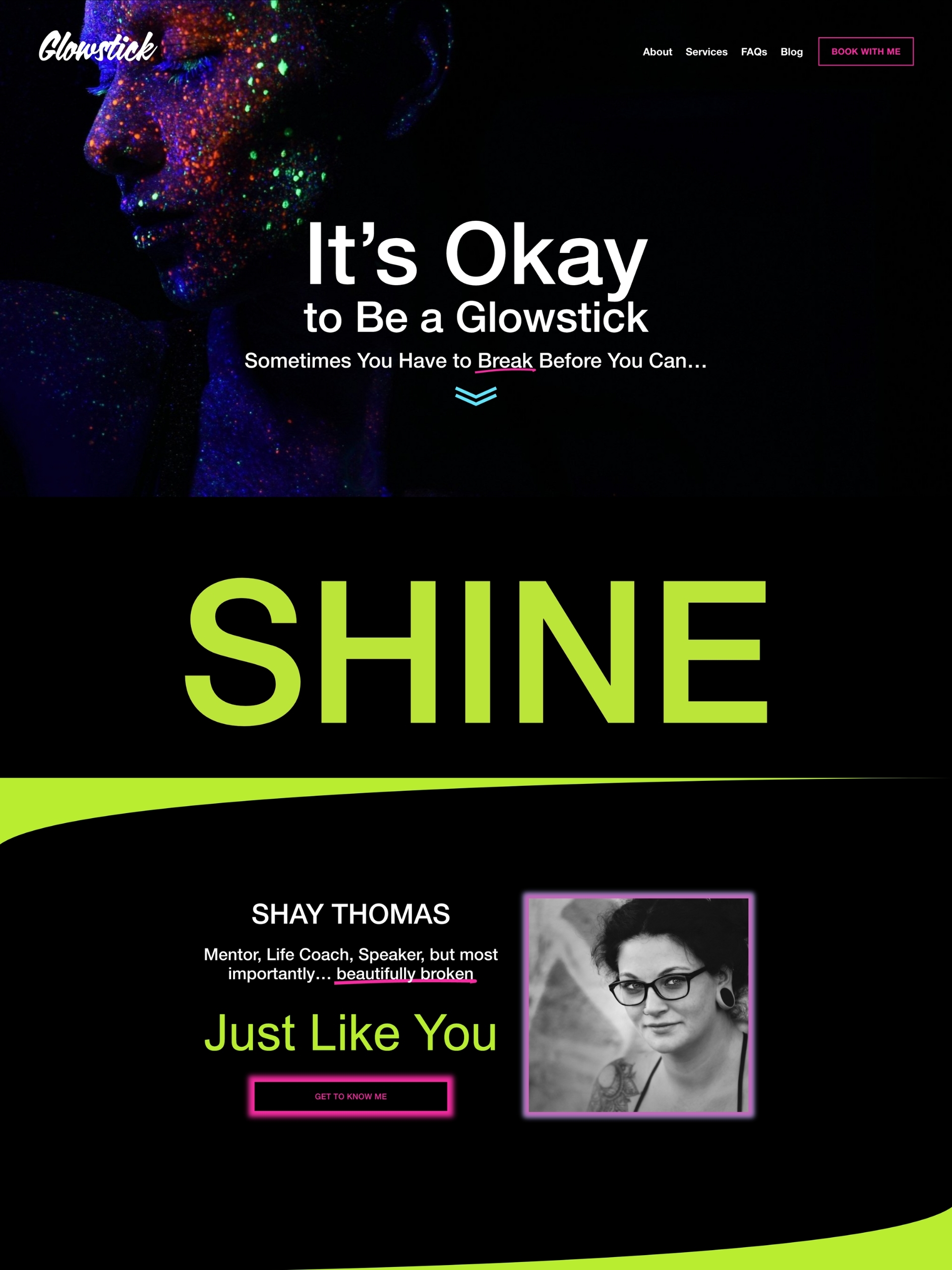 Glowstick - Home Screenshot