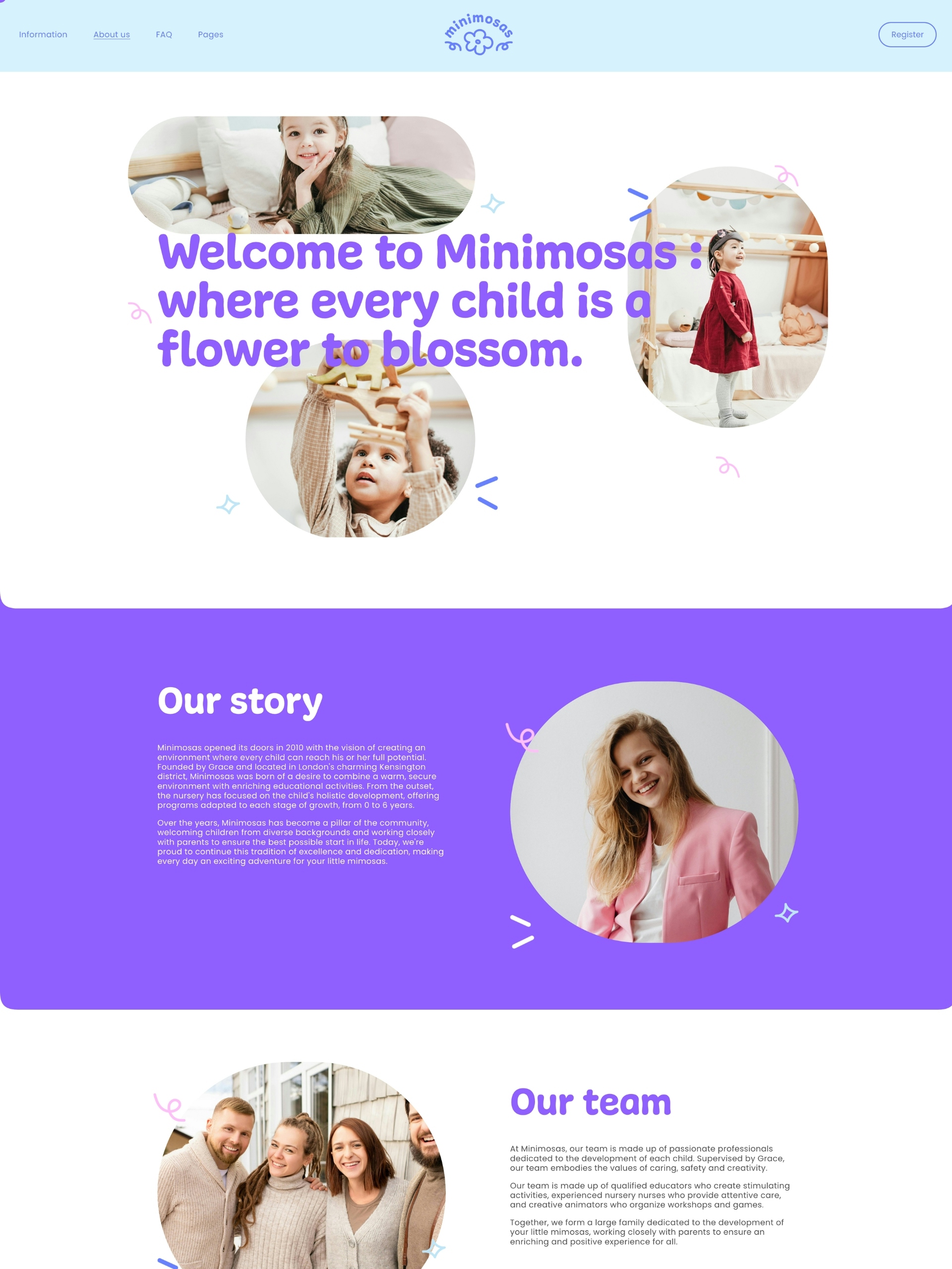 Minimosas - About Us Screenshot