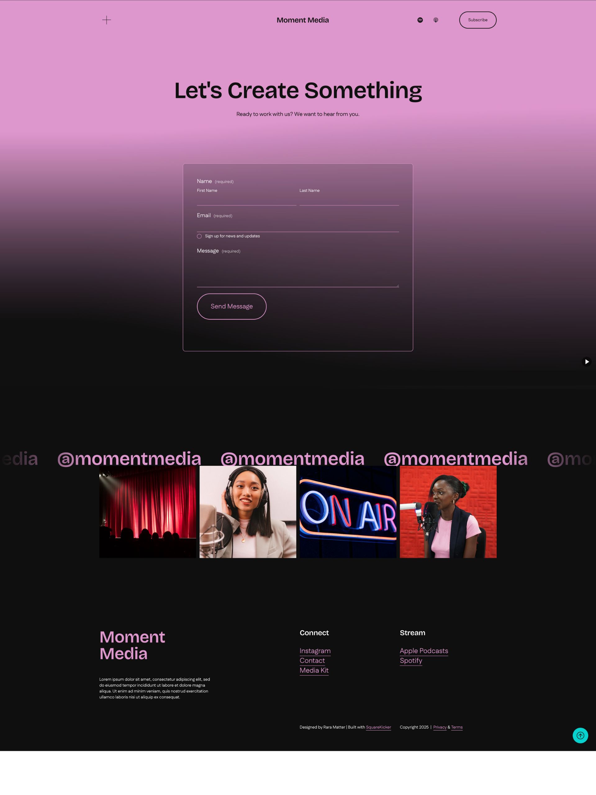 Moment Media - Connect Screenshot