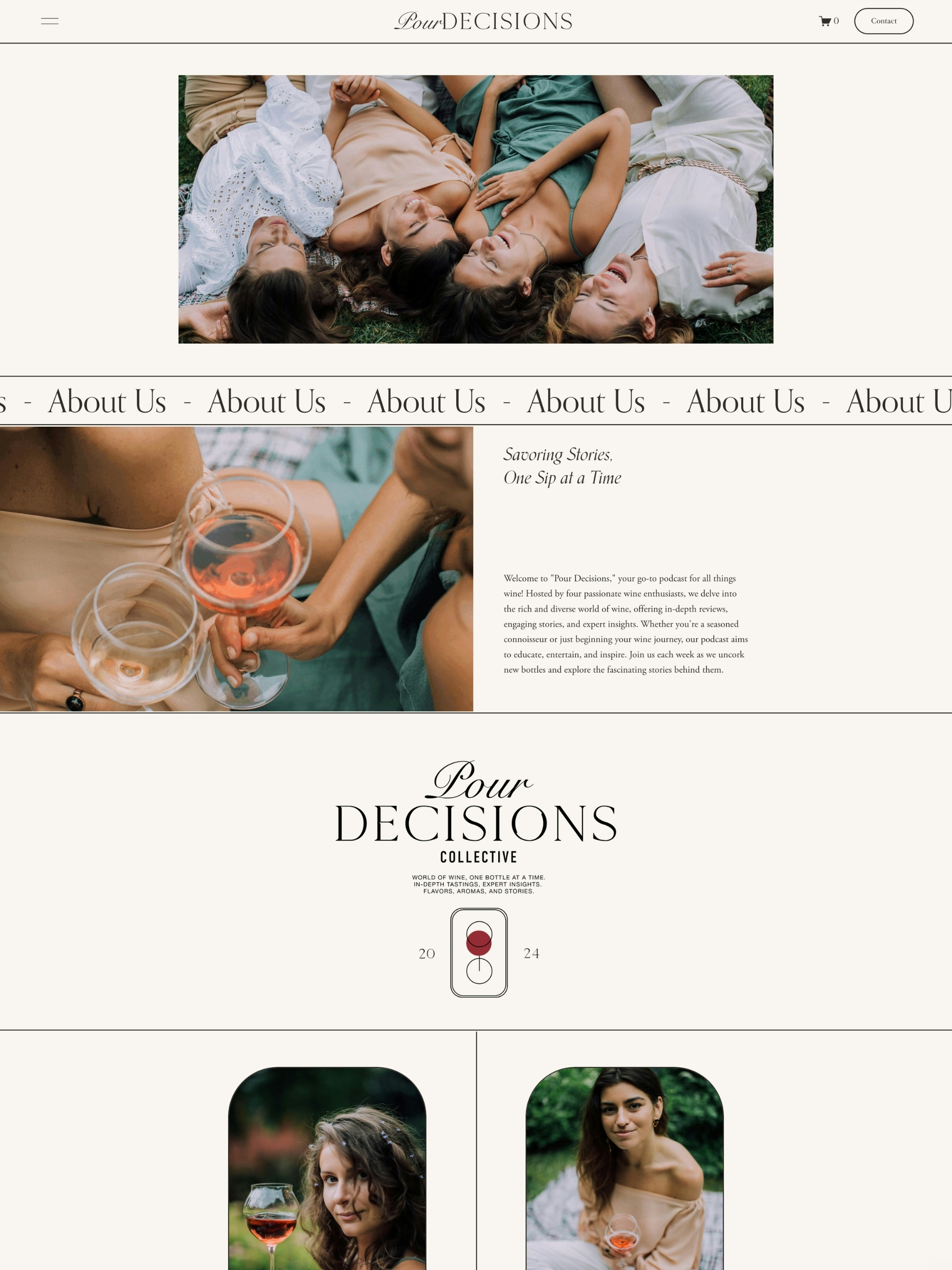 Pour Decisions - About Us Screenshot