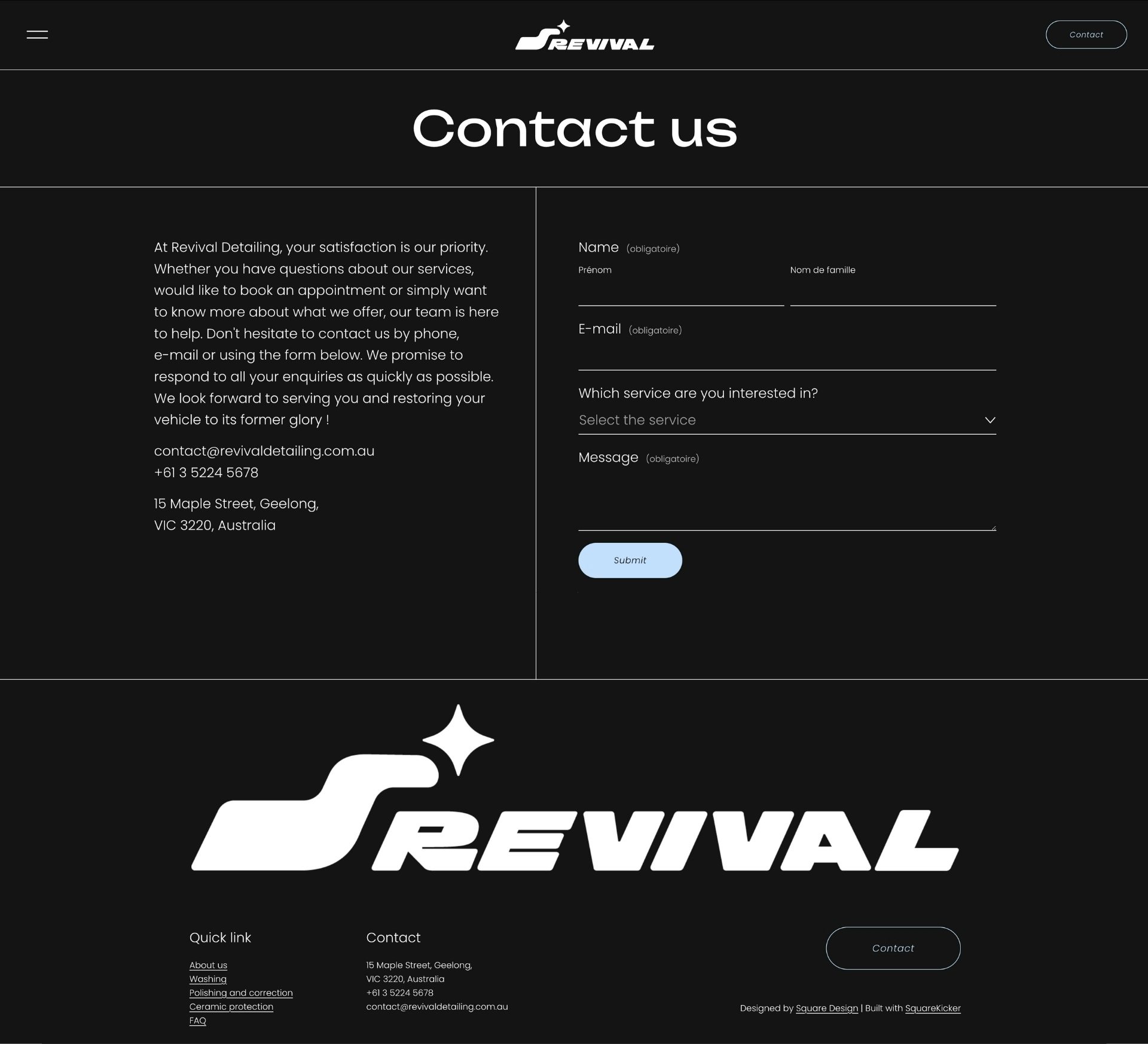 Revival - Contact Screenshot