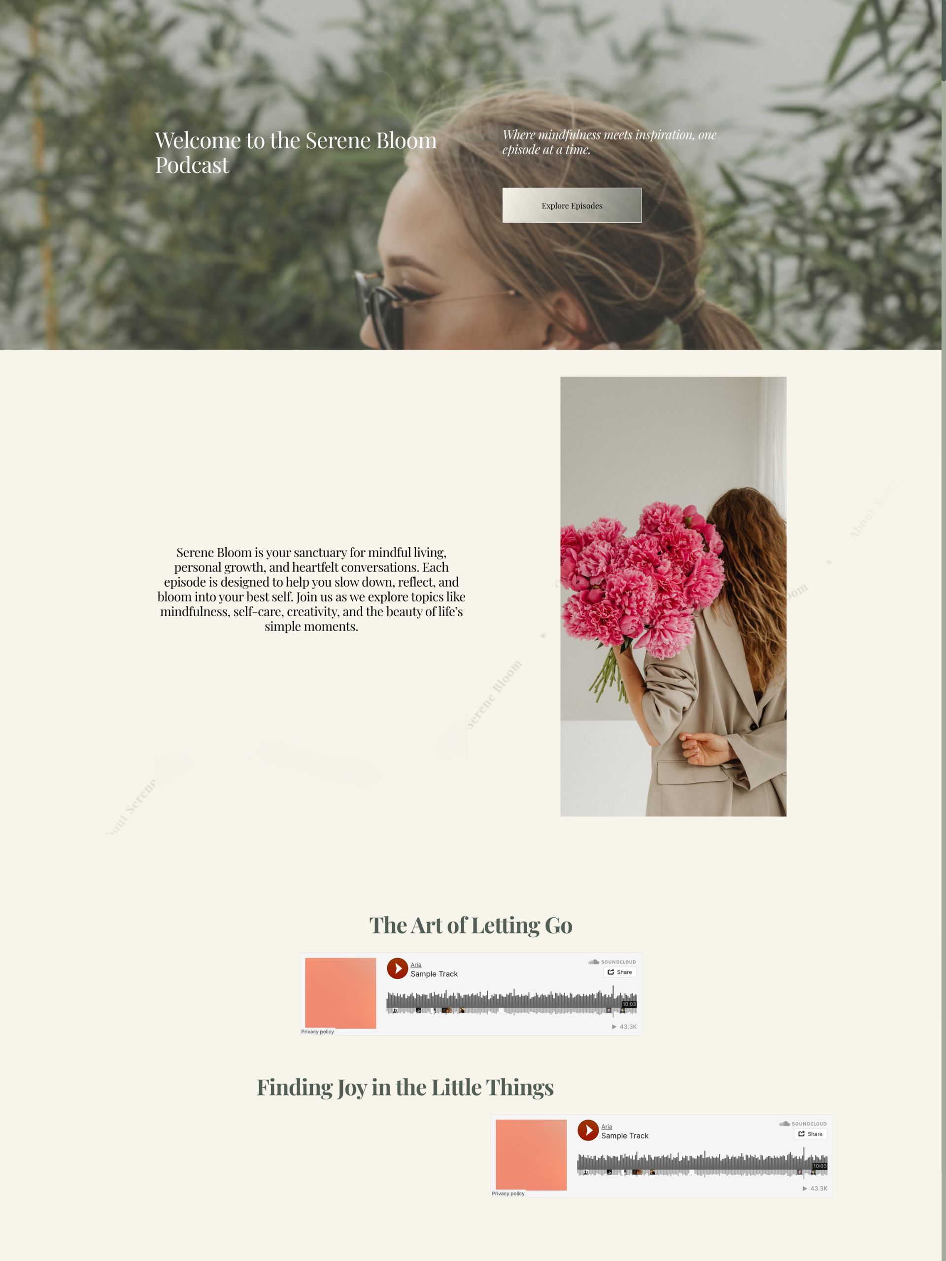 Serene Bloom - Podcast Screenshot