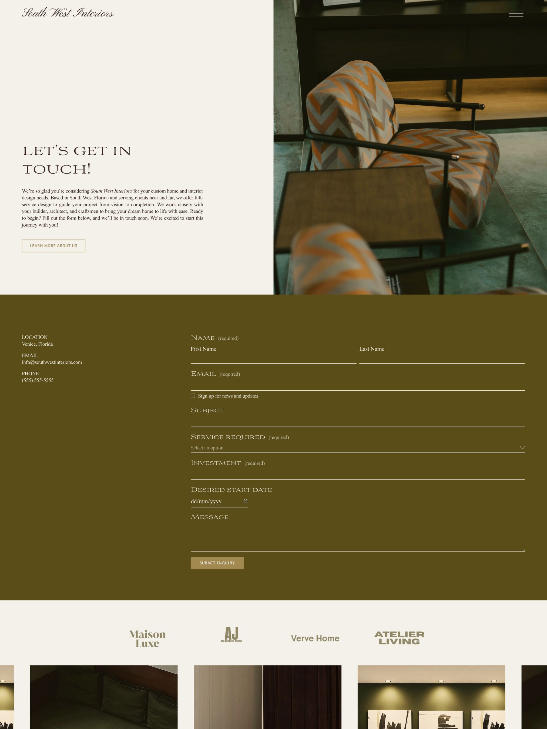 South West - Inquire Screenshot
