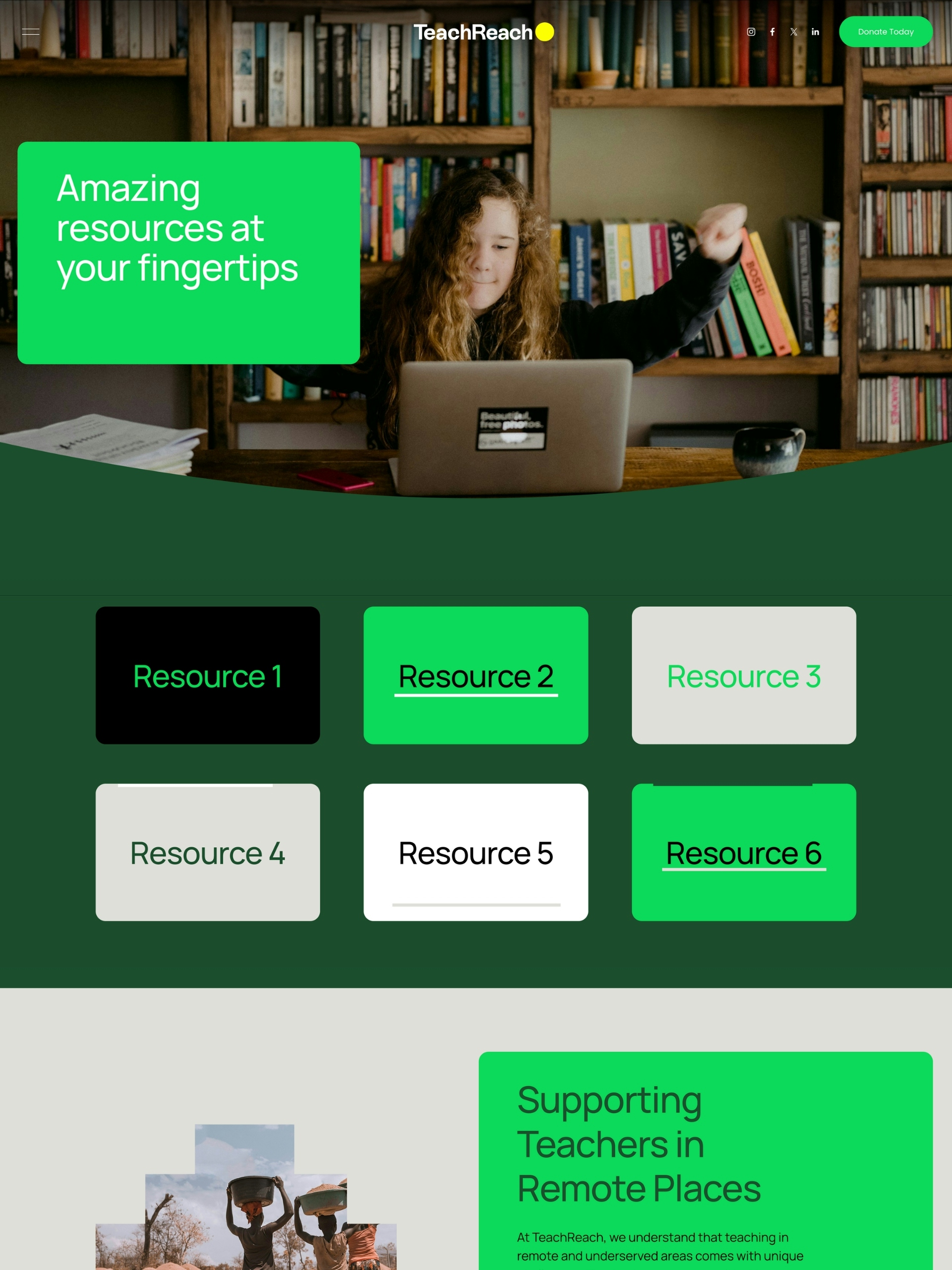 TeachReach - Resources Screenshot