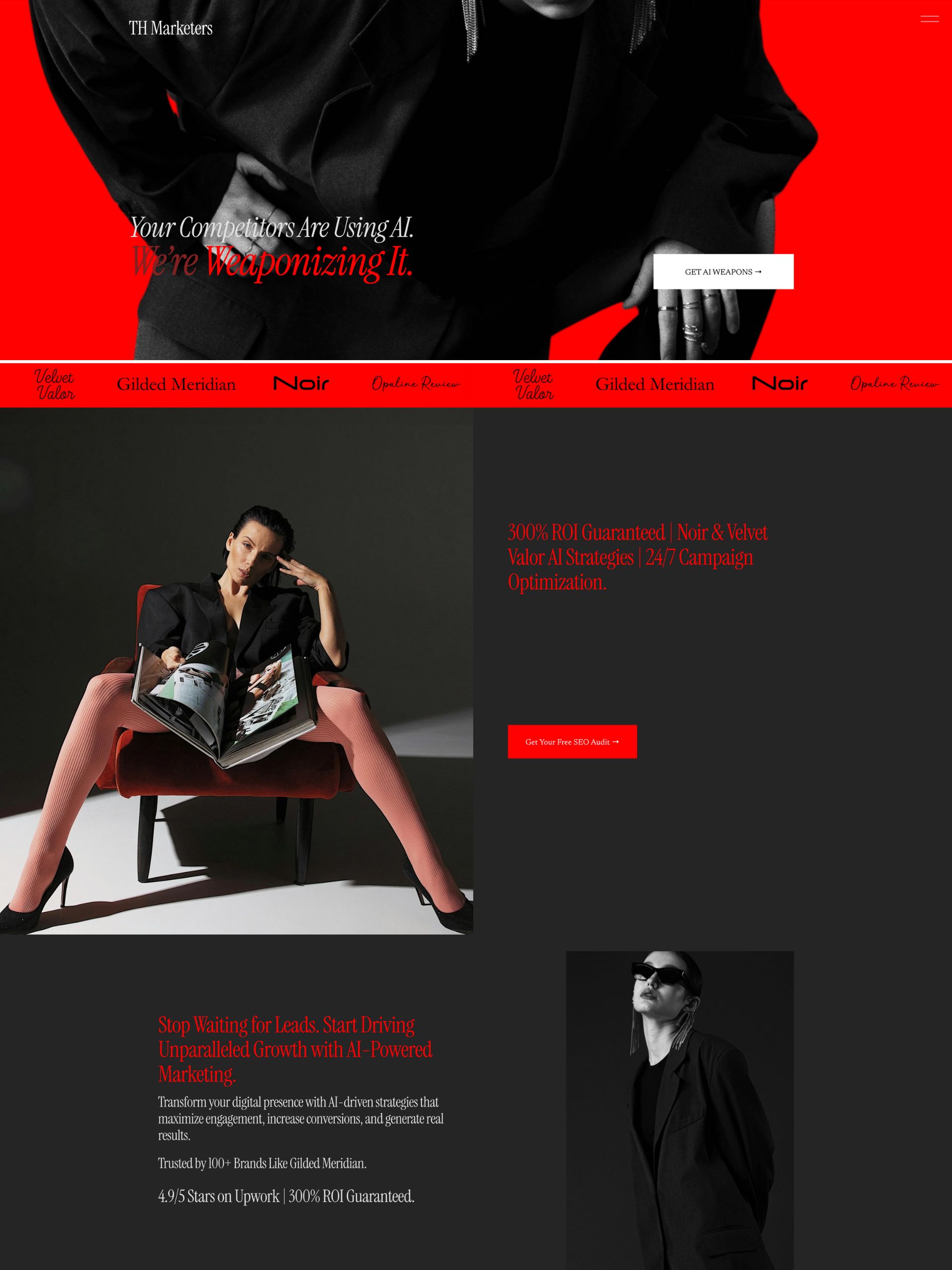 TH' Marketers - Home Screenshot