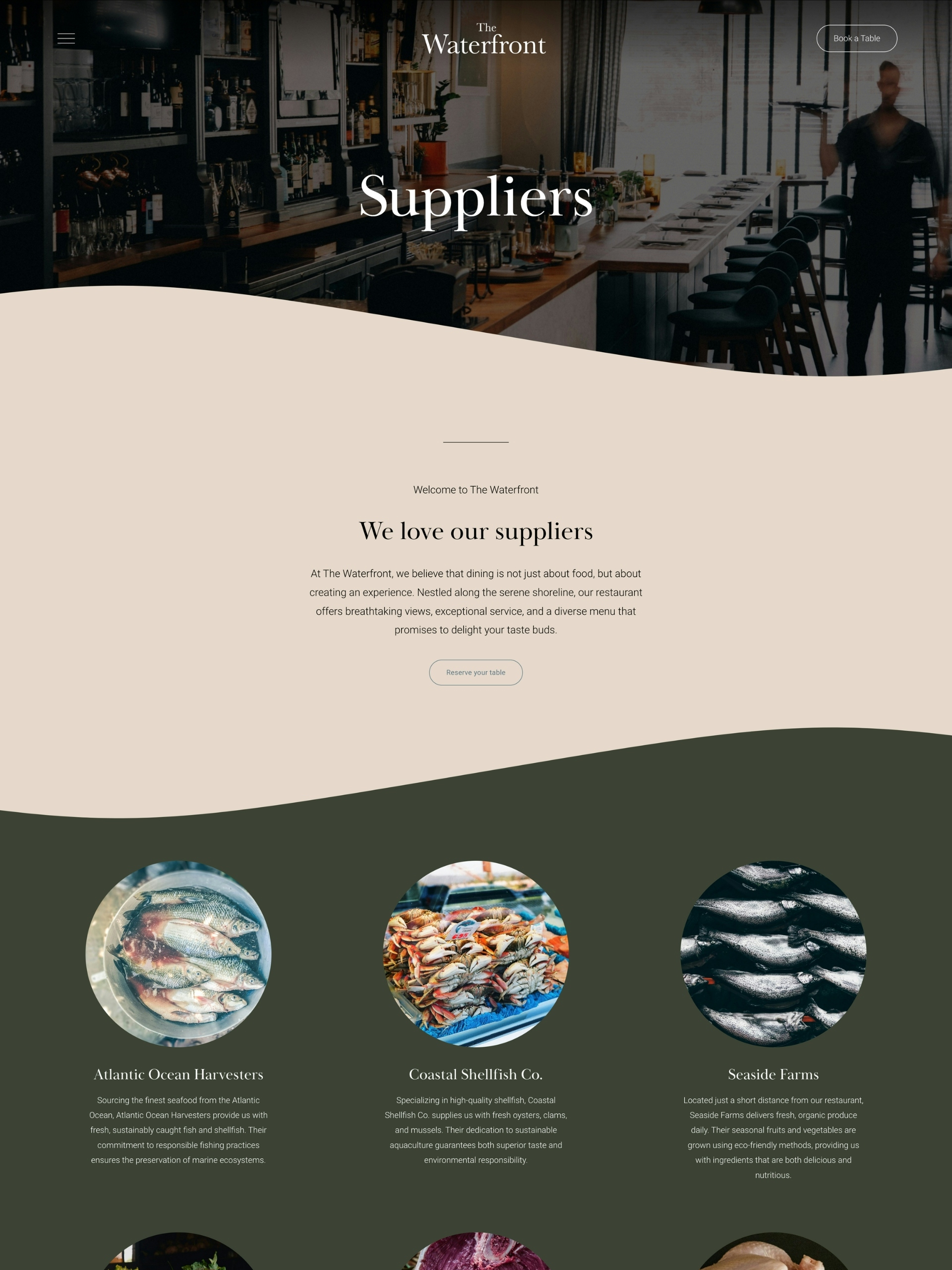 Waterfront  - Suppliers Screenshot