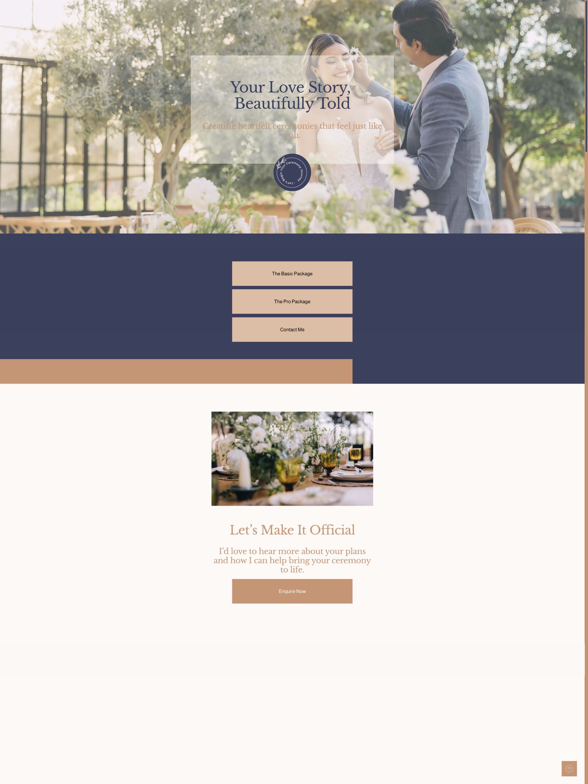 Wedding Celebrant - Instagram Screenshot