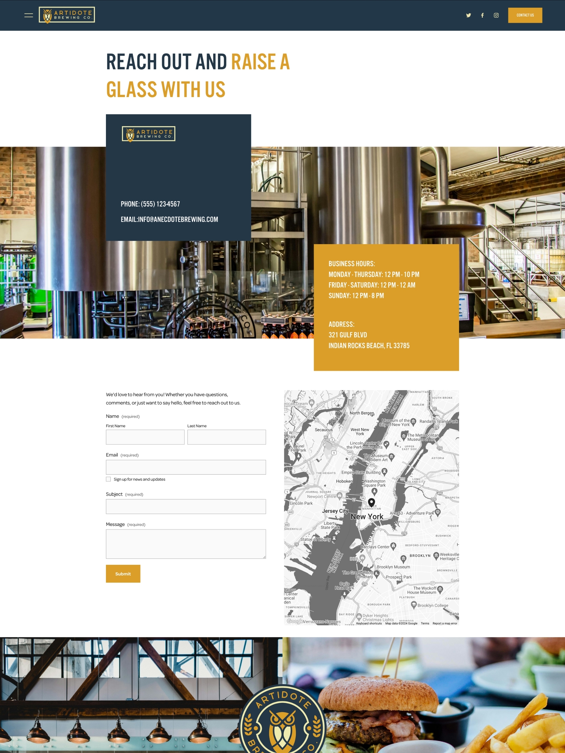 Artidote Brewing - Contact Kr Cj Kb Dr Ll50 P Fs3 L Wbod Lh Oy Gdit R Screenshot