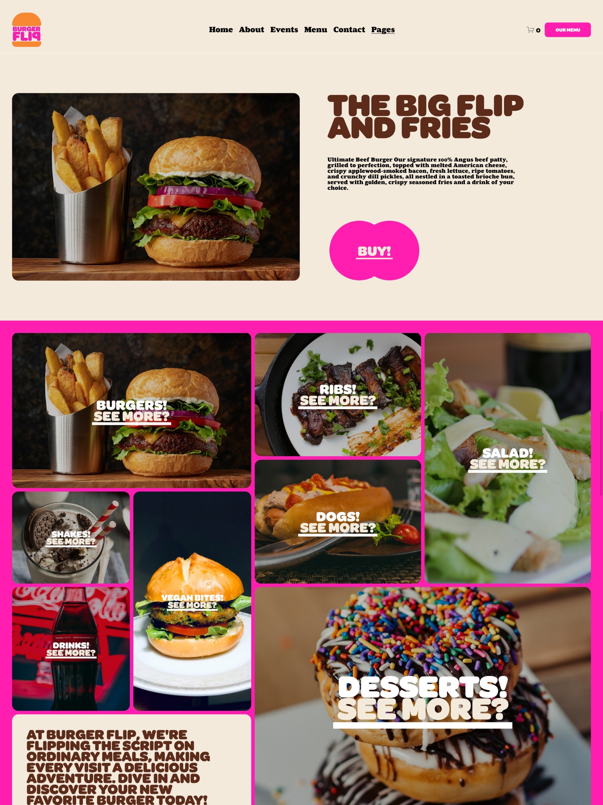 Burger Flip - Menu Inner O1 Qy Zkz M0 Nut7 Quvth Qu Gtk Bwe13j K Screenshot
