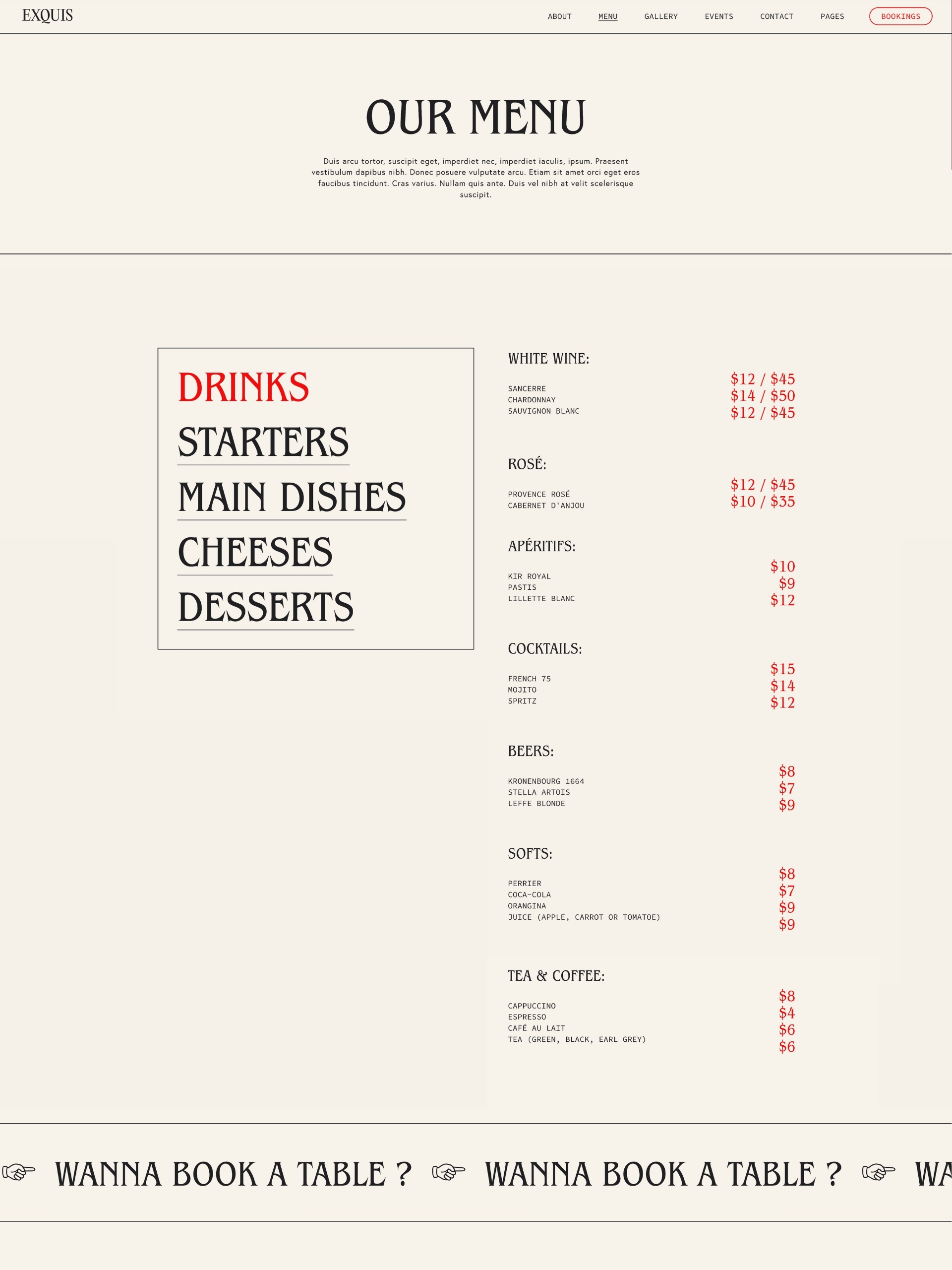 Exquis - Menu Pj66 Wjr Sysj Rzhiu Ilo6b Cy Wu6 G Ctg Screenshot