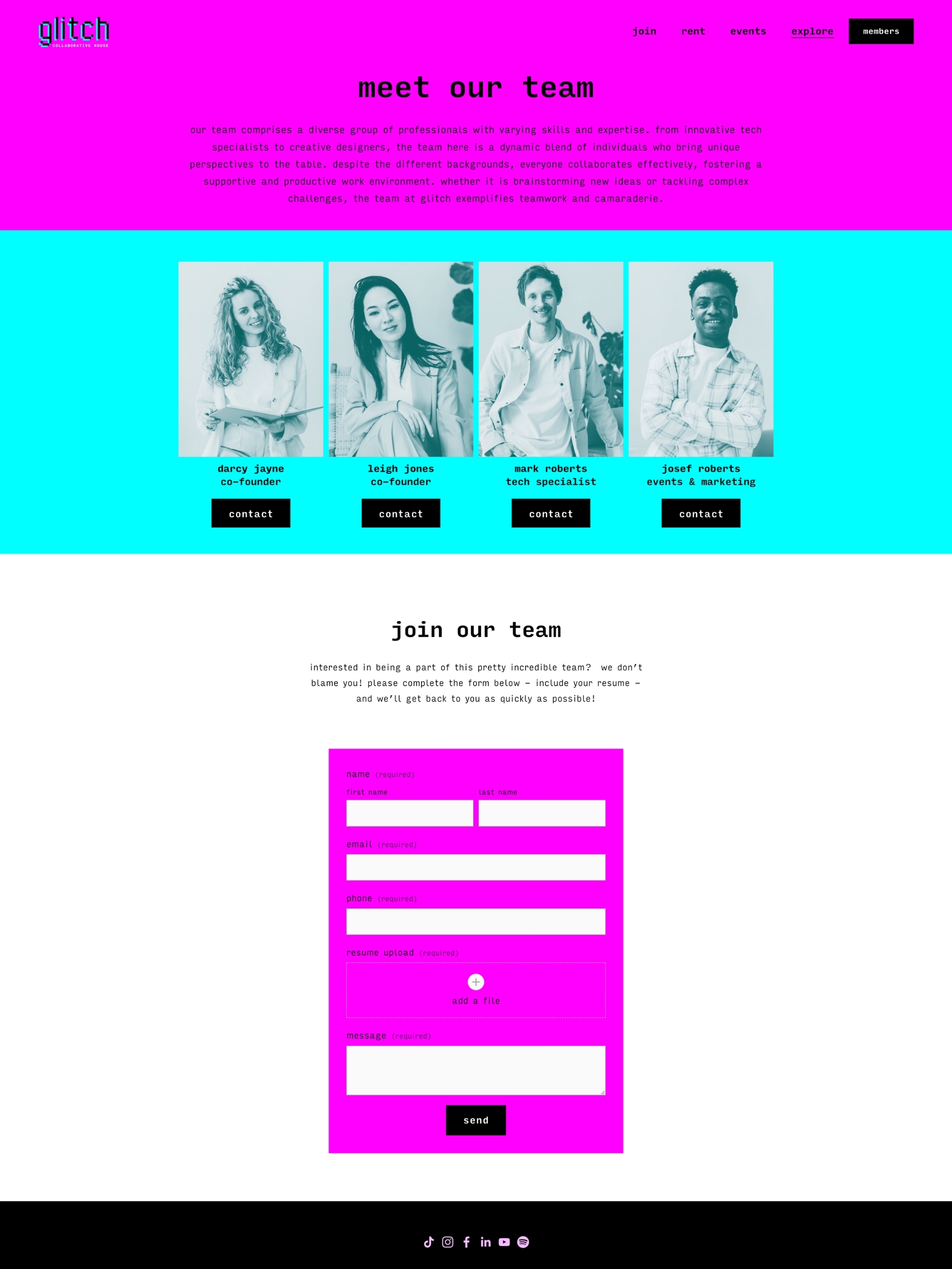 Glitch - Meet Our Team N P Wk Ibw25 Hxv1 Z Ko E Mxz Wk10d Rs Wlj Screenshot