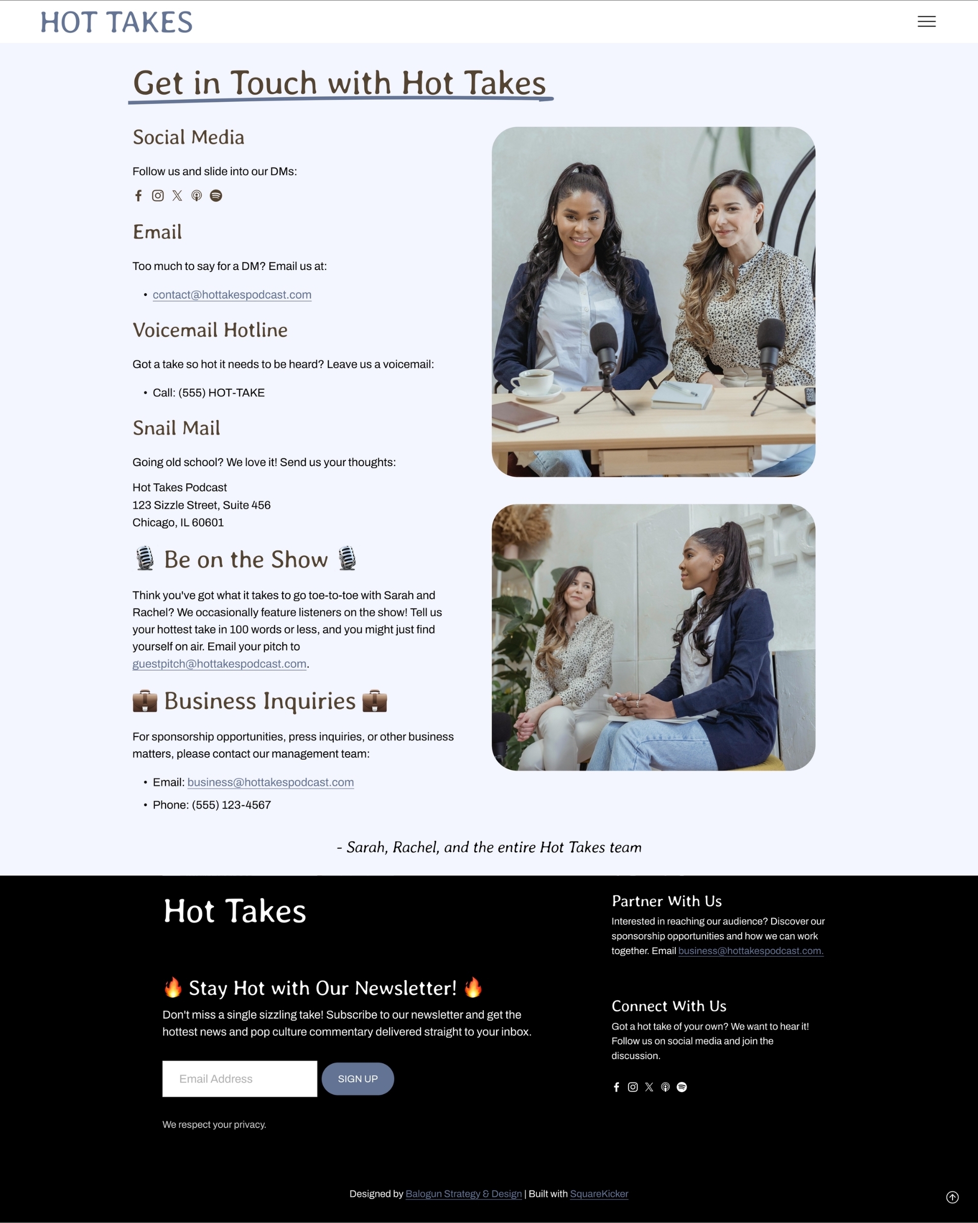 Hot Takes - Contact Em3zo Zx U Rp C Nf Kvb Nh At Vdy V Gw Vbb C Screenshot