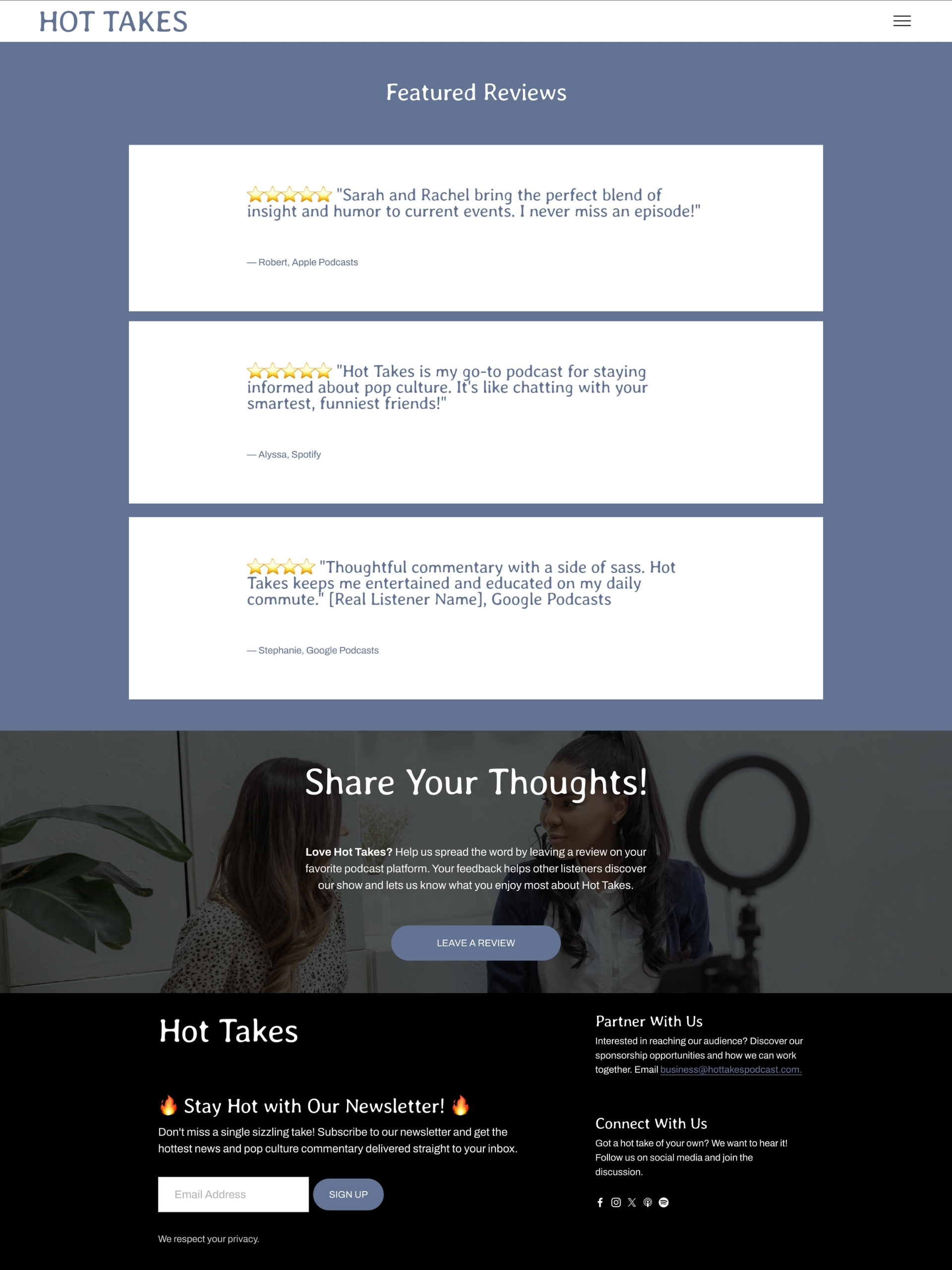 Hot Takes - Reviews Jj Yy Hfdy Oz9 Ac Lf Lo7 Rbd Wf Vmw1 E2 H Screenshot