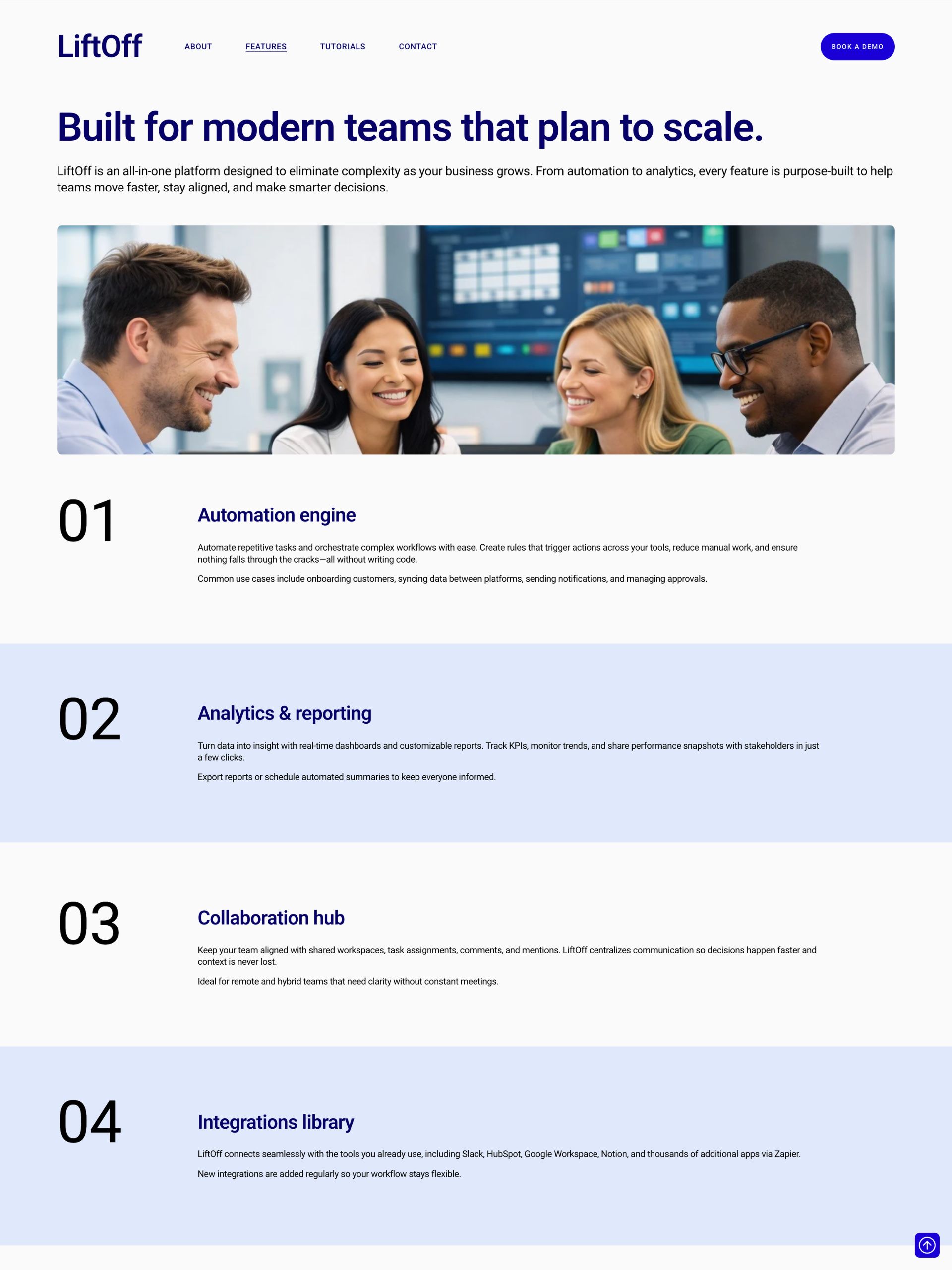Lift Off - Features Screenshot