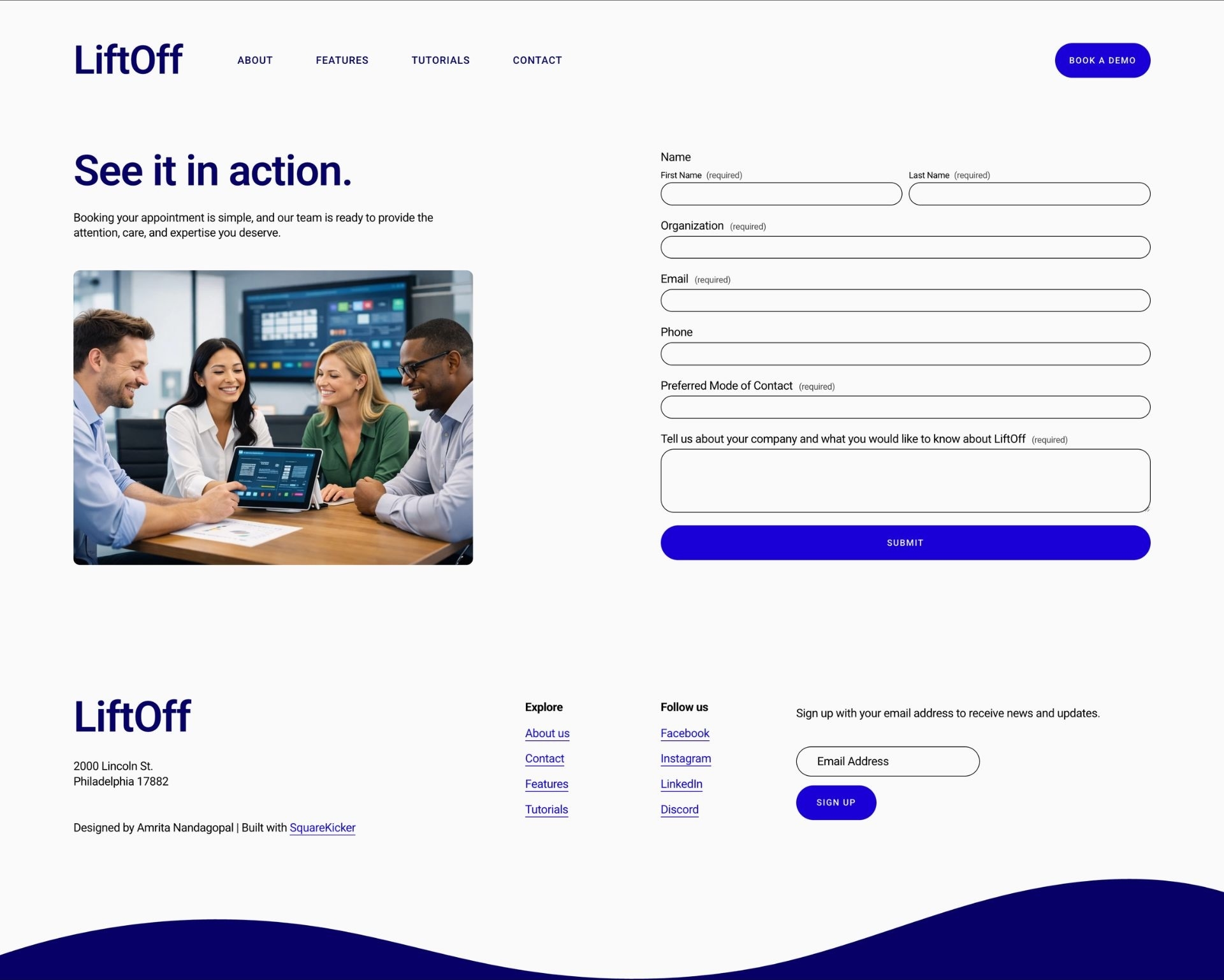 Lift Off - Demo Screenshot