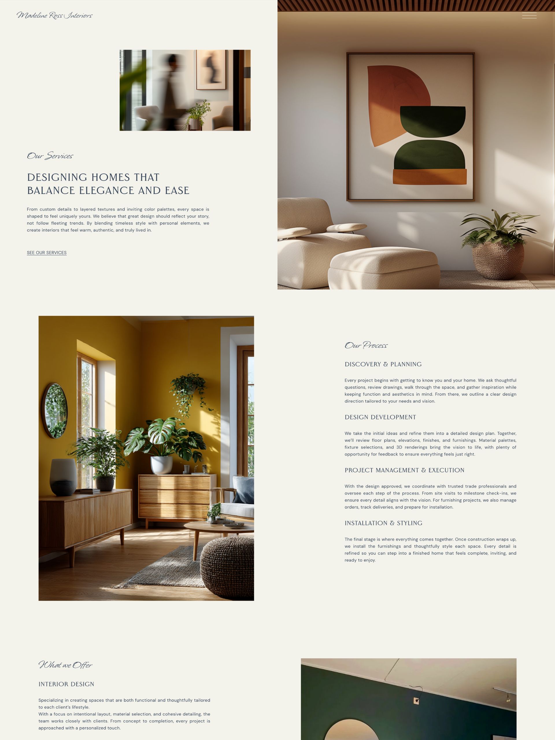 Madeline - Services Screenshot