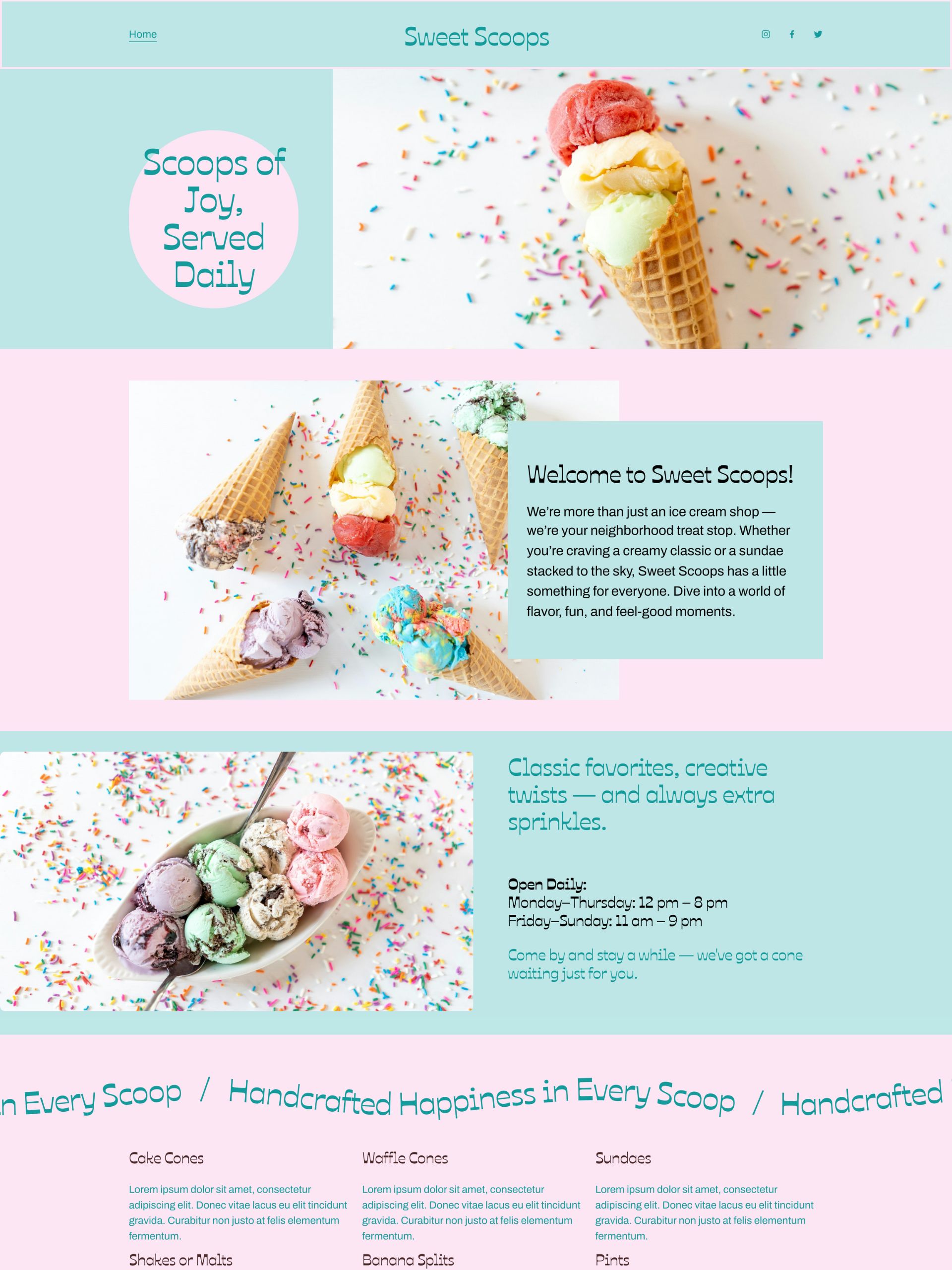 Sweet Scoops - Home Hm2 Xdh Shc Kx E Sd8 Q Br Qm Cn2 R Gsl Jwi Screenshot