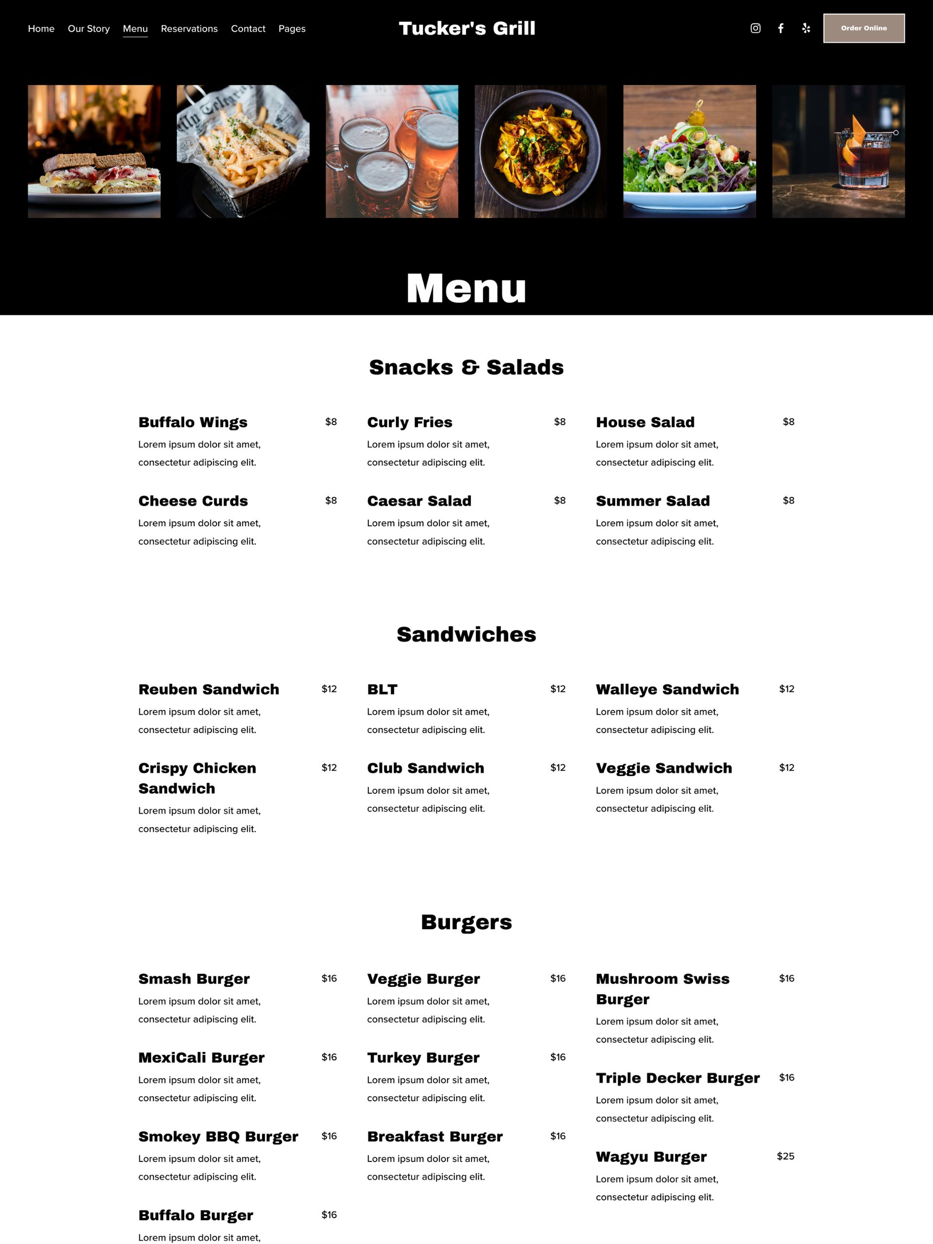 Tuckers Grill - Menu 5 Hpw Pymlafa Hv Se3 Hy6c G3 C4wm Of As Screenshot