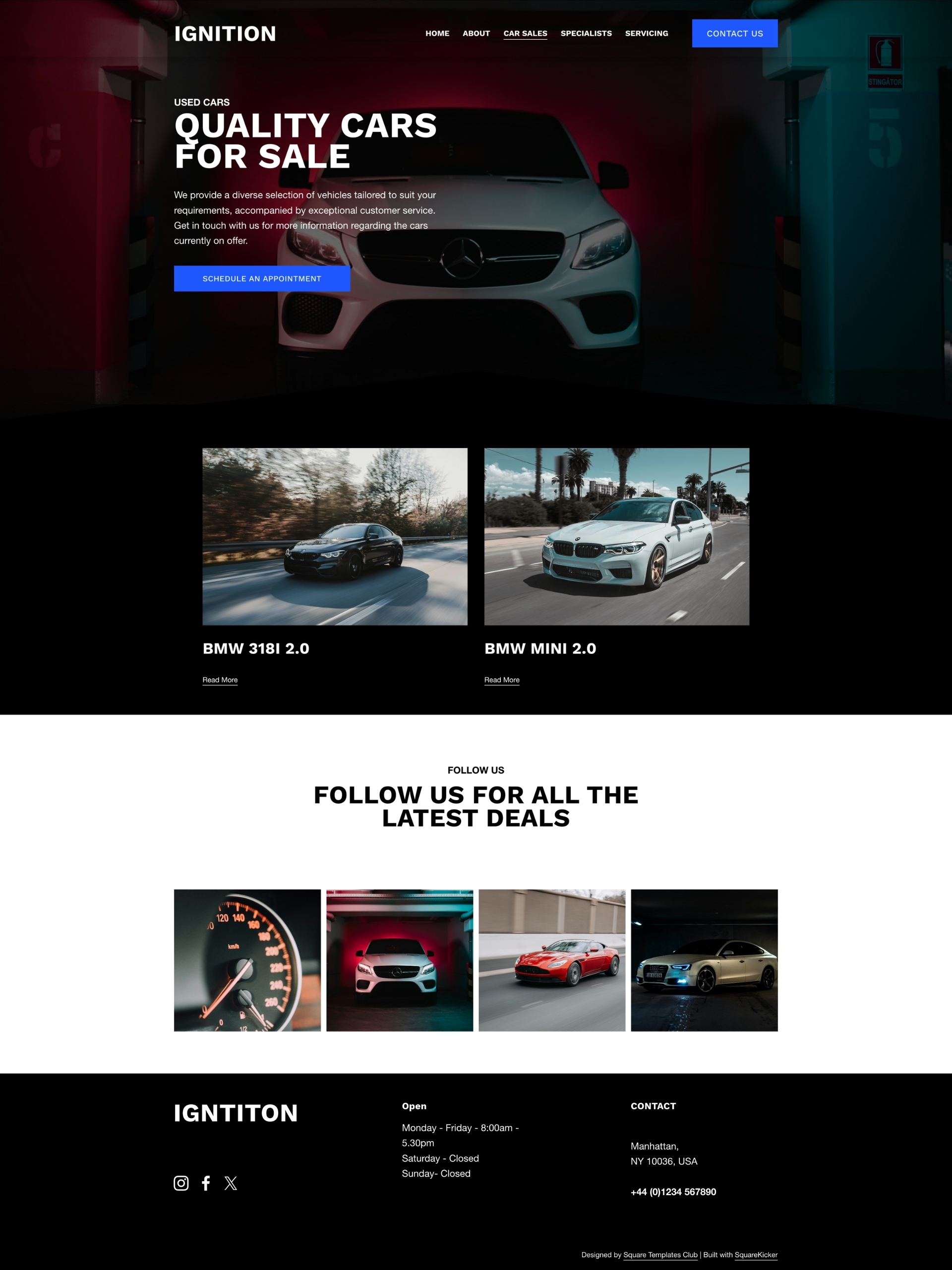 Ignition - Premium Template for Squarespace