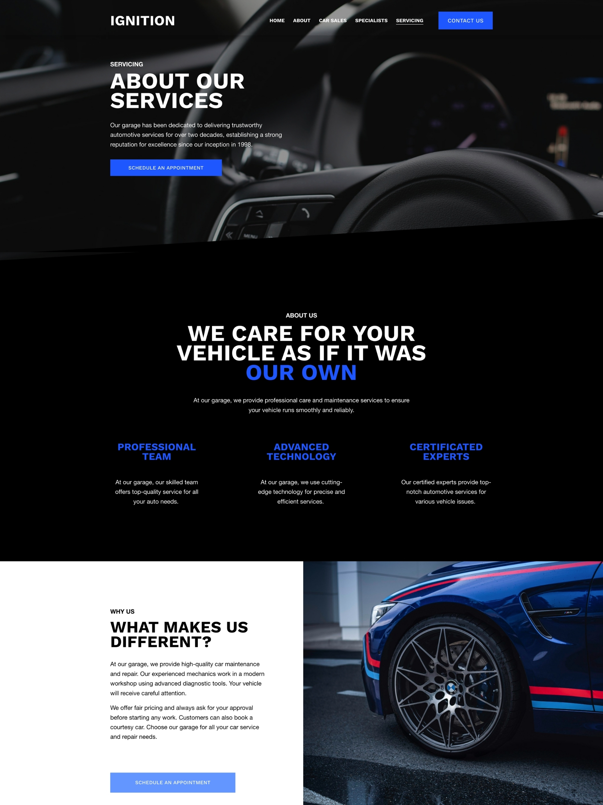Ignition - Premium Template for Squarespace